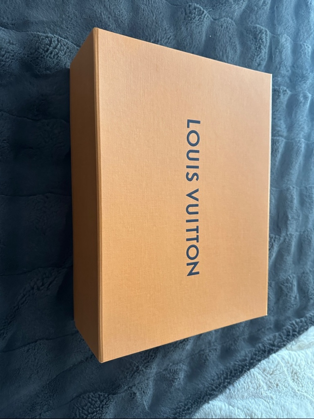 Louis Vuitton Orange Box with Navy Logo